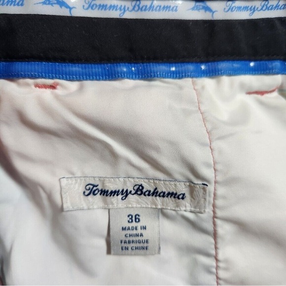 Tommy Bahama Men's Pink Purple Plaid Flat Front Performance Chino Shorts Size 36 - Picture 5 of 10